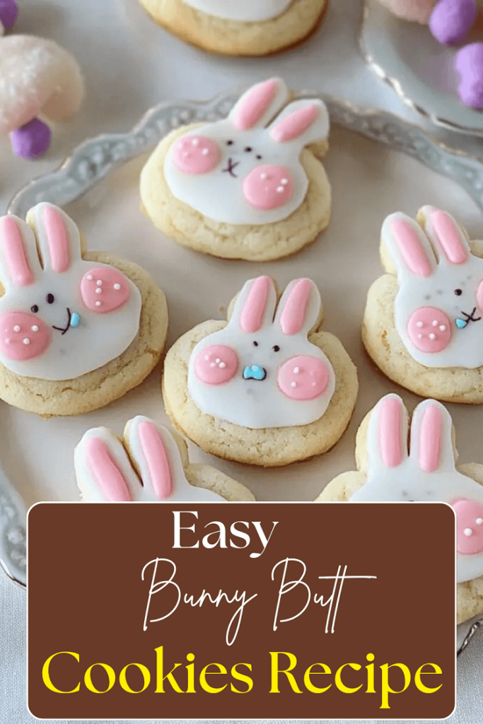 Cute Bunny Butt Cookies for Easter