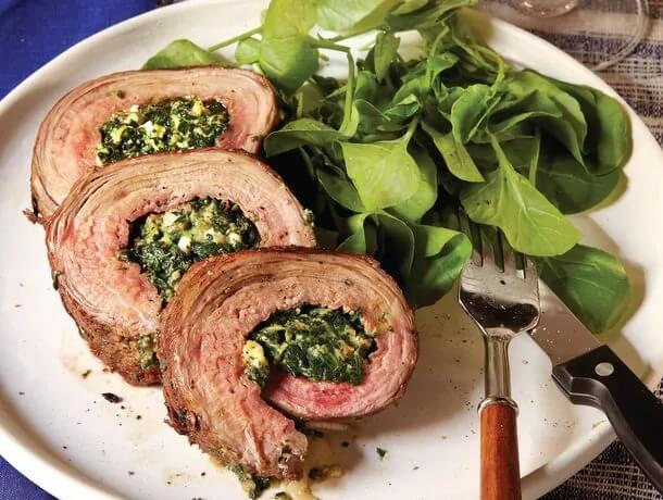 Gorgonzola-Stuffed Steak Roll-Ups Recipes.....