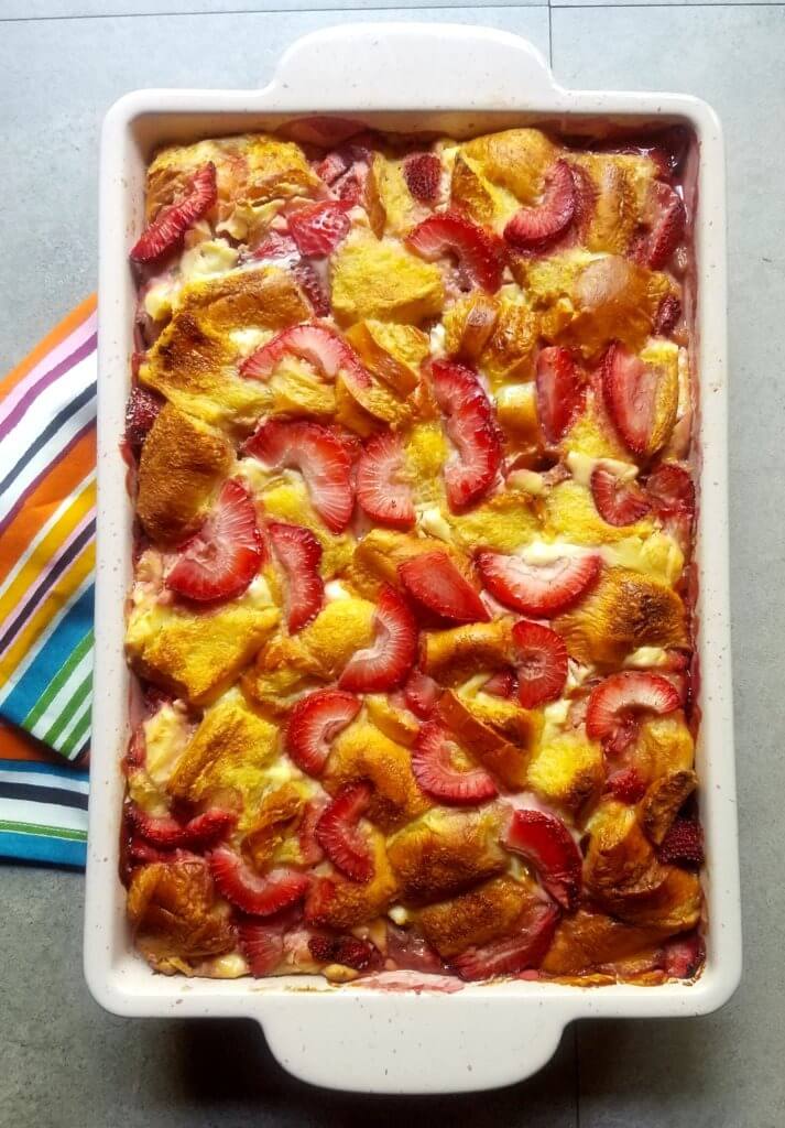 Overnight Strawberry Cheesecake French Toast Casserole Recipes