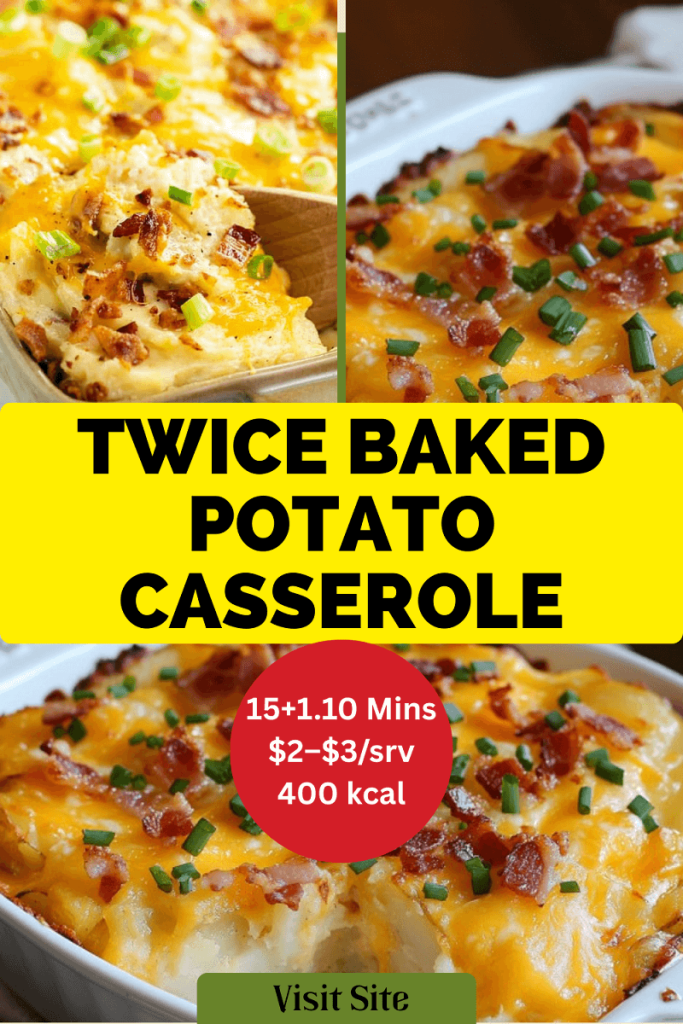 Loaded Twice Baked Potato Casserole Recipe