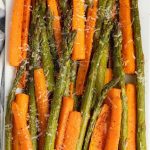 roasted carrots and asparagus