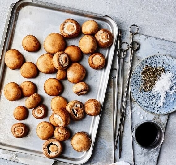 Healthy Grilled Mushroom Side Dish
