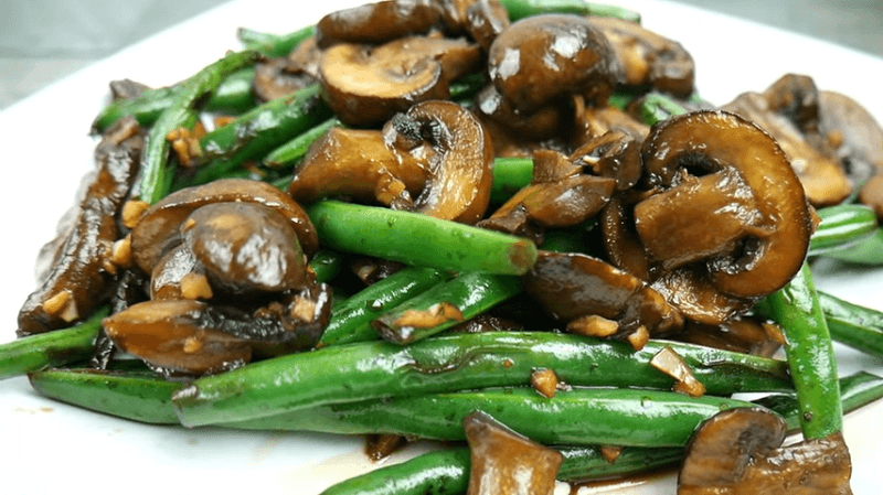 Green Beans With Mushrooms