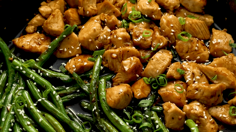 Garlic Chicken Meal Prep with Green Beans