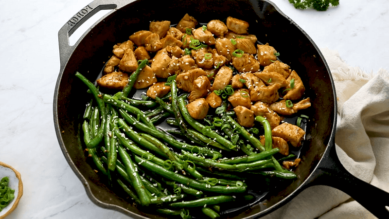 Honey Garlic Chicken And Green Bean Recipe