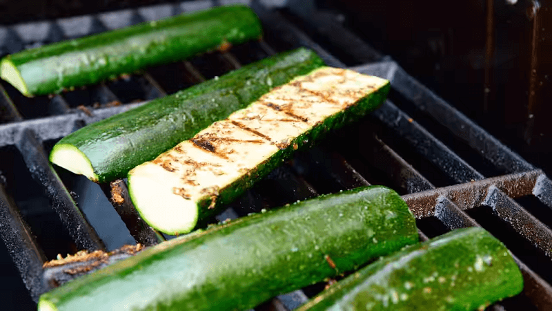 Healthy Grilled Zucchini with Garlic and Herbs