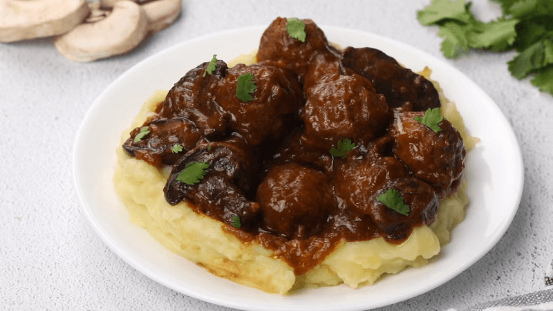 Slow Cooker Salisbury Steak Frozen Meatballs Recipe