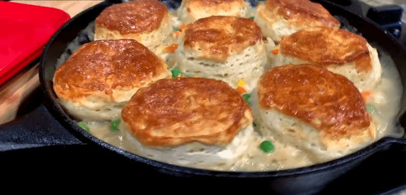 Easy Chicken Pot Pie With Biscuits Recipe