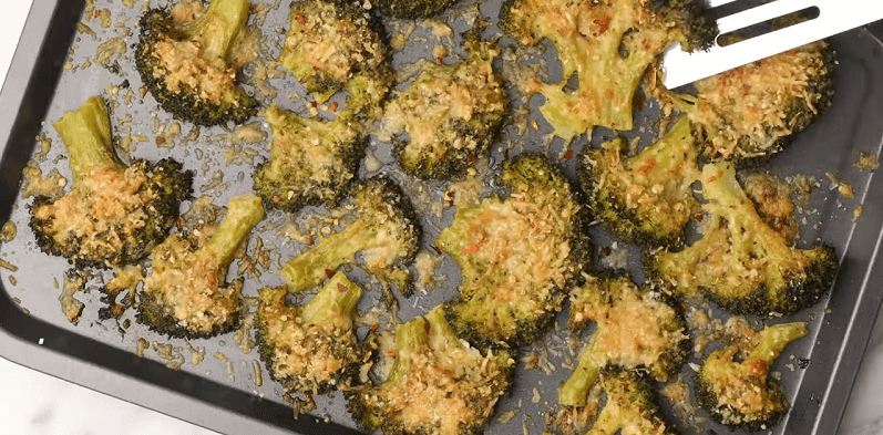 Crispy Smashed Broccoli Parmesan Recipe