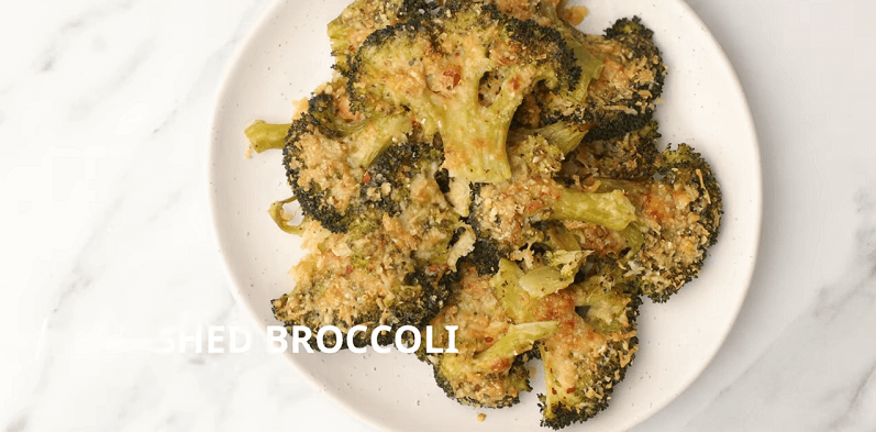 Smashed Broccoli Parmesan