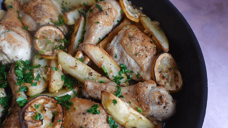 Sheet Pan Chicken And Potatoes Recipe